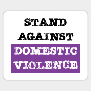 Stand against domestic violence Sticker